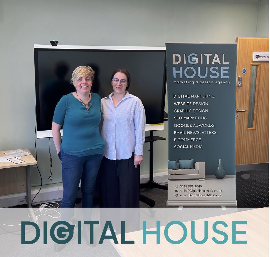 Sarah Ford and Barbara Payne at the Digital House charity workshop